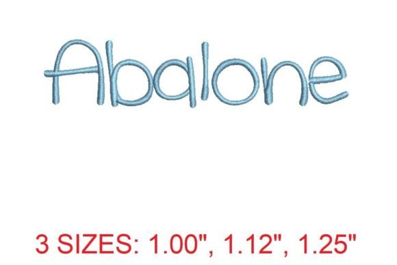 Abalone Font: Sophisticated Embroidery Lettering