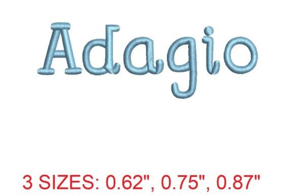 Adagio Font: Elegant Holiday Embroidery