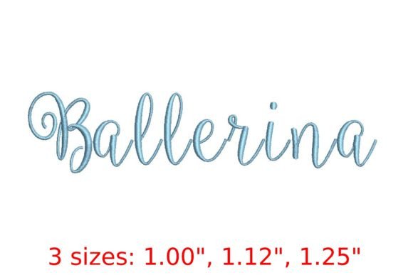 Balerinna Font: Elegant Embroidery for Small Business Brands