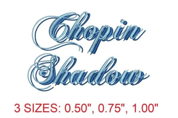 Chopin Shadow Embroidery Font: A Designer’s Review for Boutique Sweatshirts
