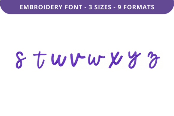 Greatly Beloved Font: Lowercase S to Z