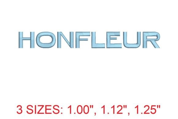 Honfleur Font: A Seasonal Embroidery Staple