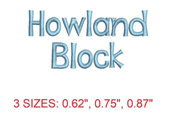 Howland Block Font: A Seasonal Embroidery Staple