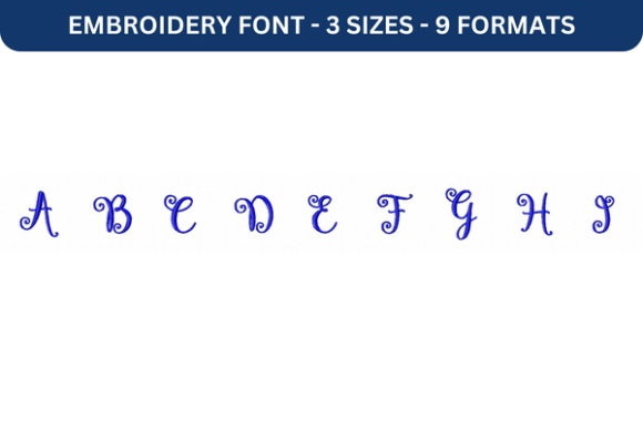 Lettres Douces Font Upper A to I