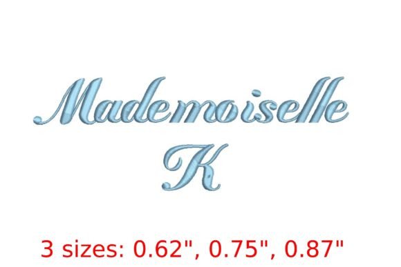 Mademoiselle K Font: A Delicate Vintage Touch for Boutique Sweatshirts