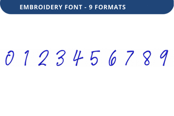 Victorina Font 0 to 9: A Seasonal Embroidery Staple